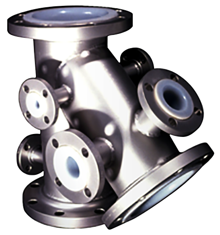 Rotationaly Lined pipe