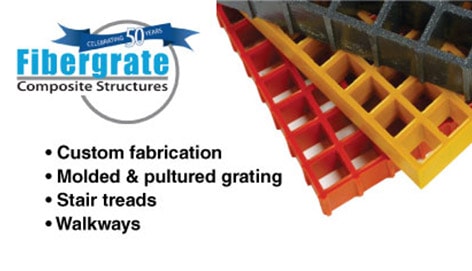 Fibergrate corrosion resistant molded grating